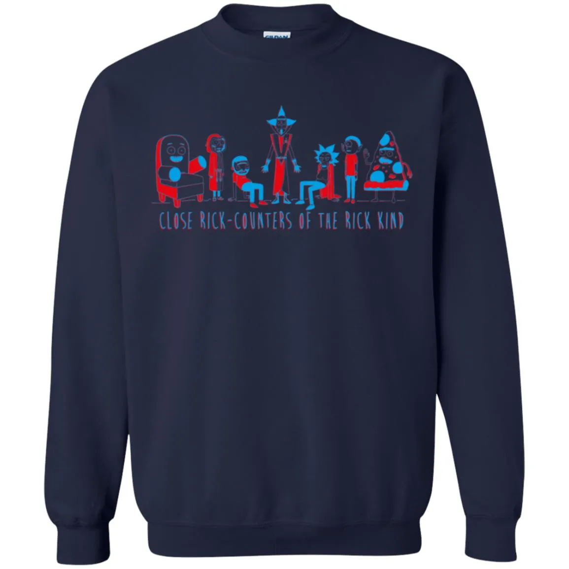 Rick And Morty Close Rick-counters Drawing Unisex Crewneck Pullover Sweatshirt