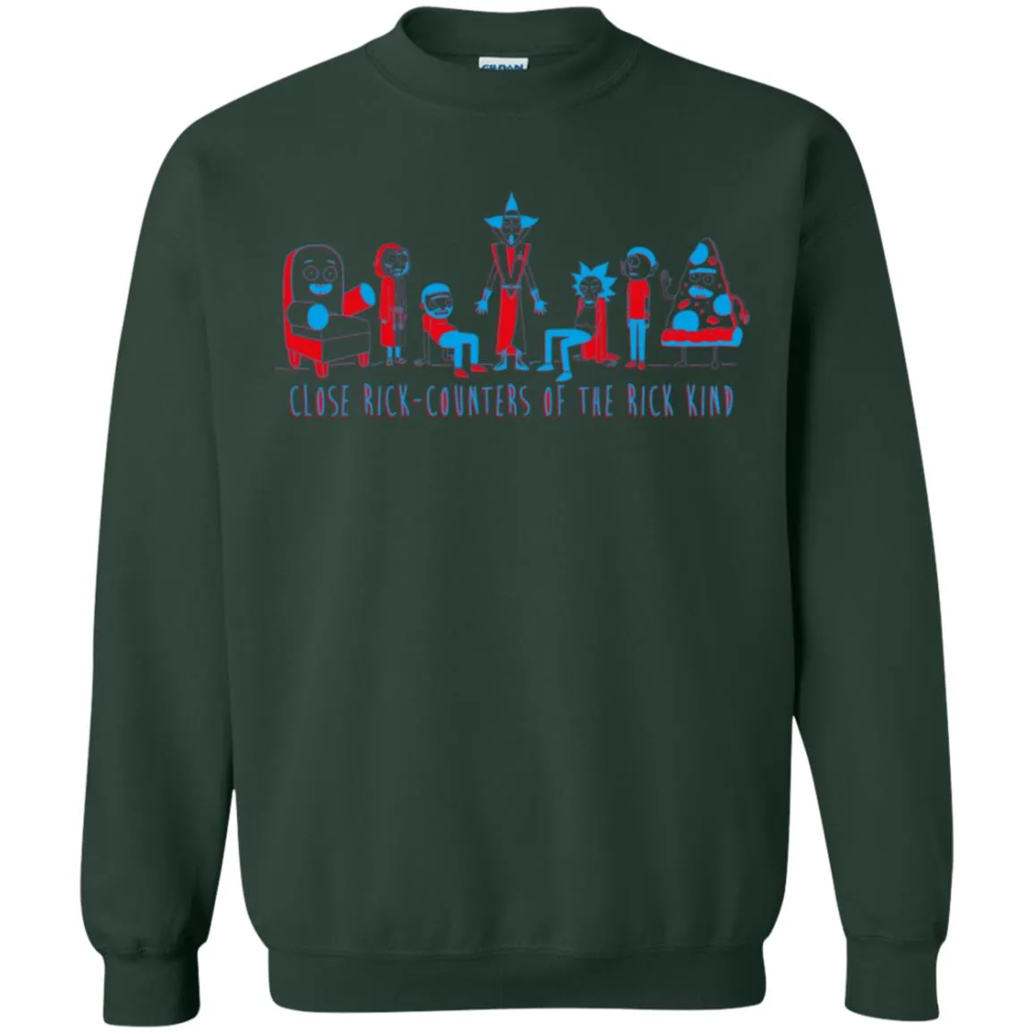 Rick And Morty Close Rick-counters Drawing Unisex Crewneck Pullover Sweatshirt