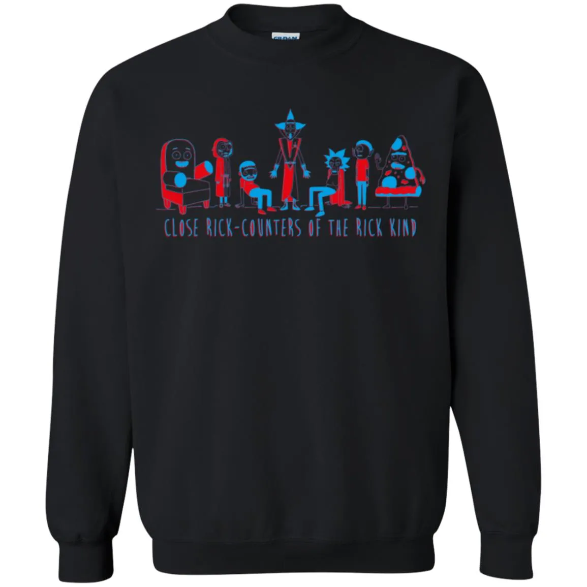Rick And Morty Close Rick-counters Drawing Unisex Crewneck Pullover Sweatshirt