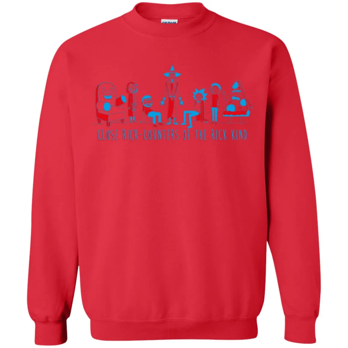 Rick And Morty Close Rick-counters Drawing Unisex Crewneck Pullover Sweatshirt