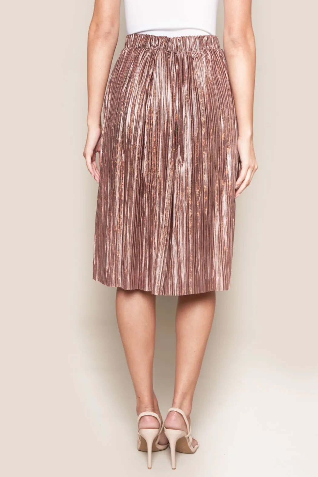 Rover Pleated Midi Skirt