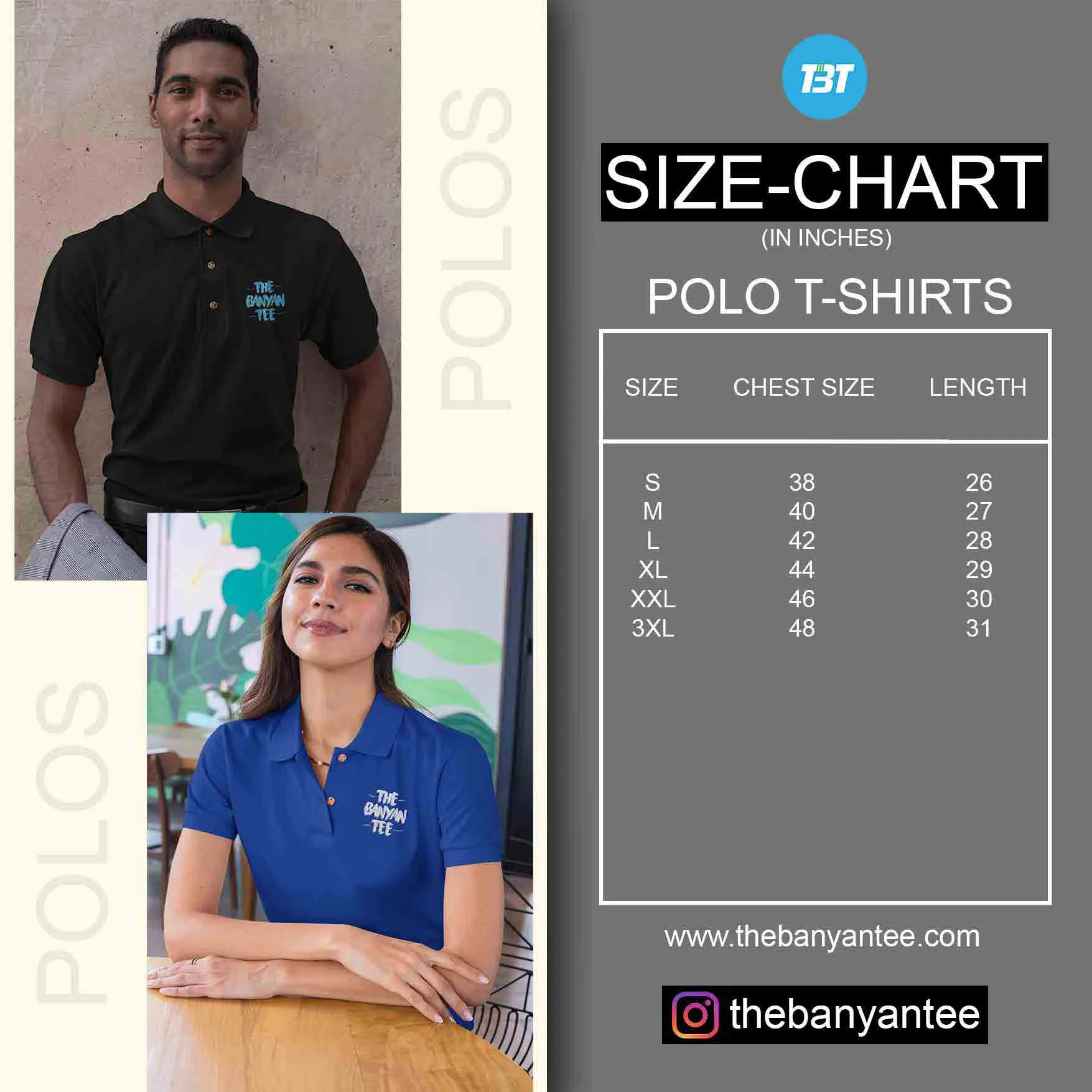 Royal Blue Polo T shirt