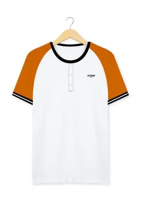 Ryusei Kaos Pria Shichiro Button CMB White
