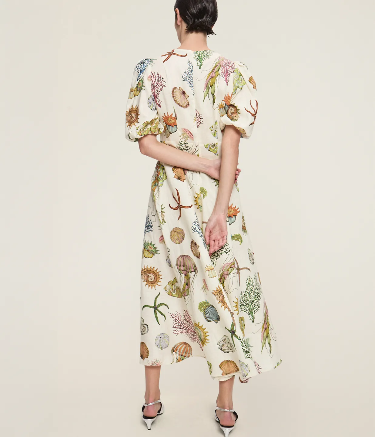 Sea Midi Dress in Cream