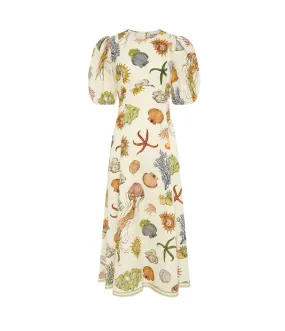 Sea Midi Dress in Cream