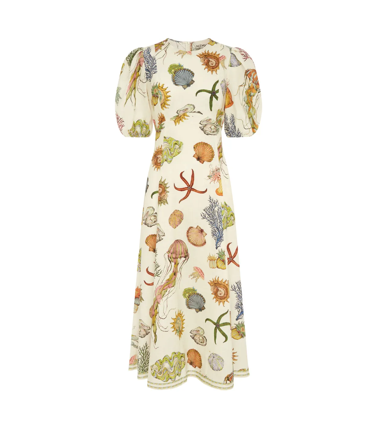Sea Midi Dress in Cream