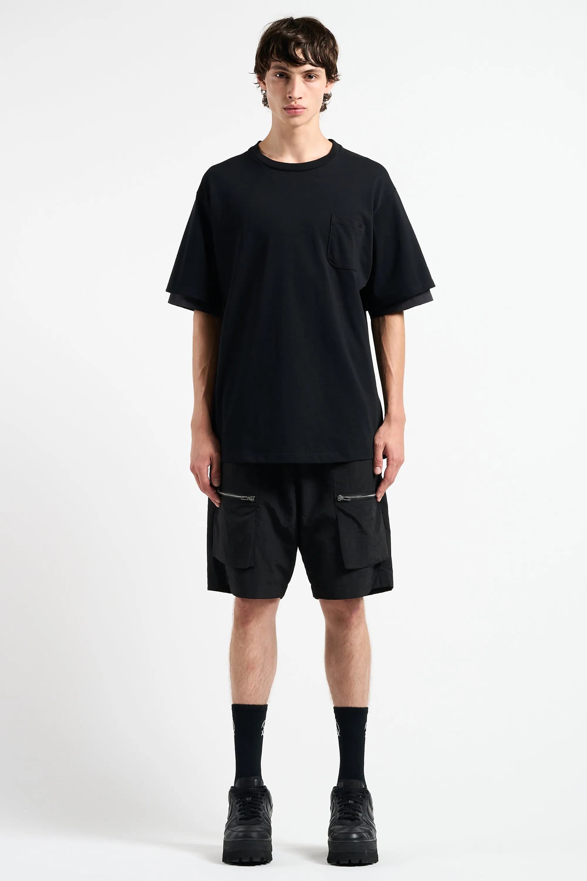 SHIRT LAYERED T-SHIRTS BLACK