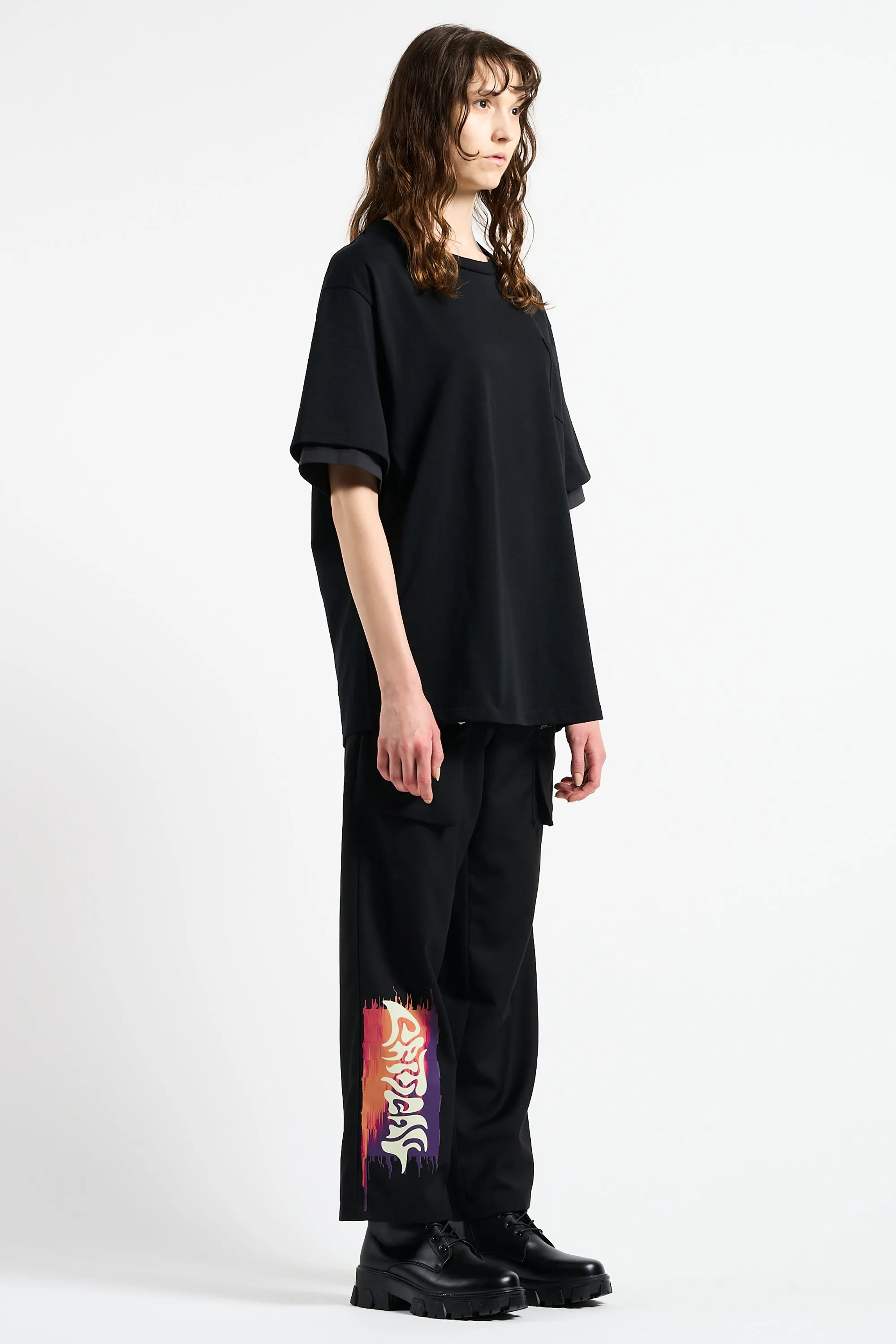 SHIRT LAYERED T-SHIRTS BLACK