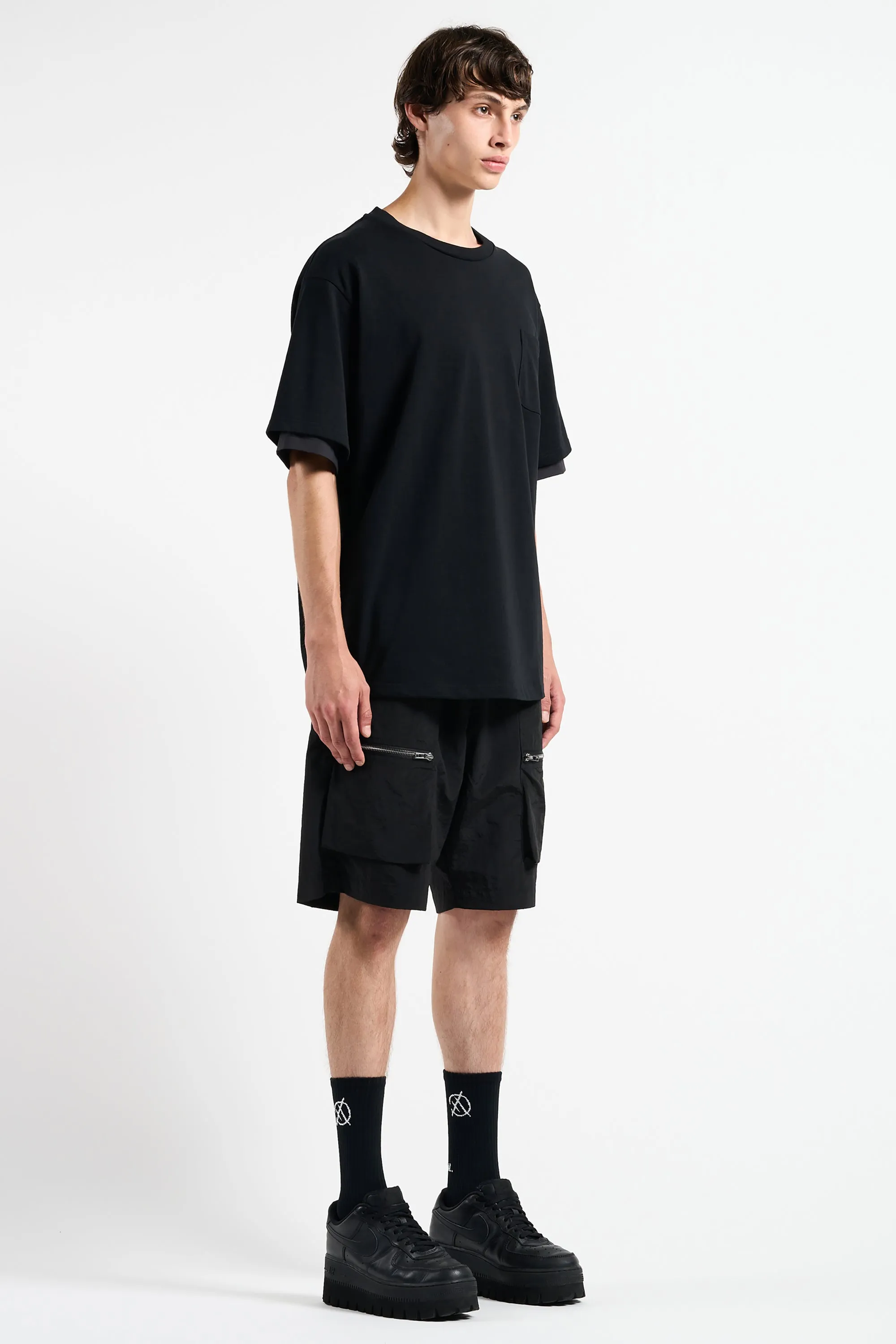 SHIRT LAYERED T-SHIRTS BLACK