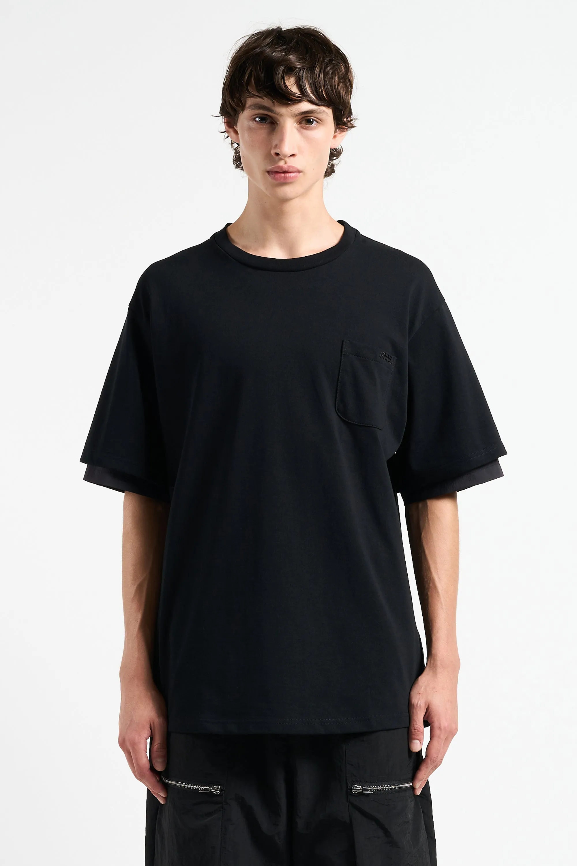 SHIRT LAYERED T-SHIRTS BLACK