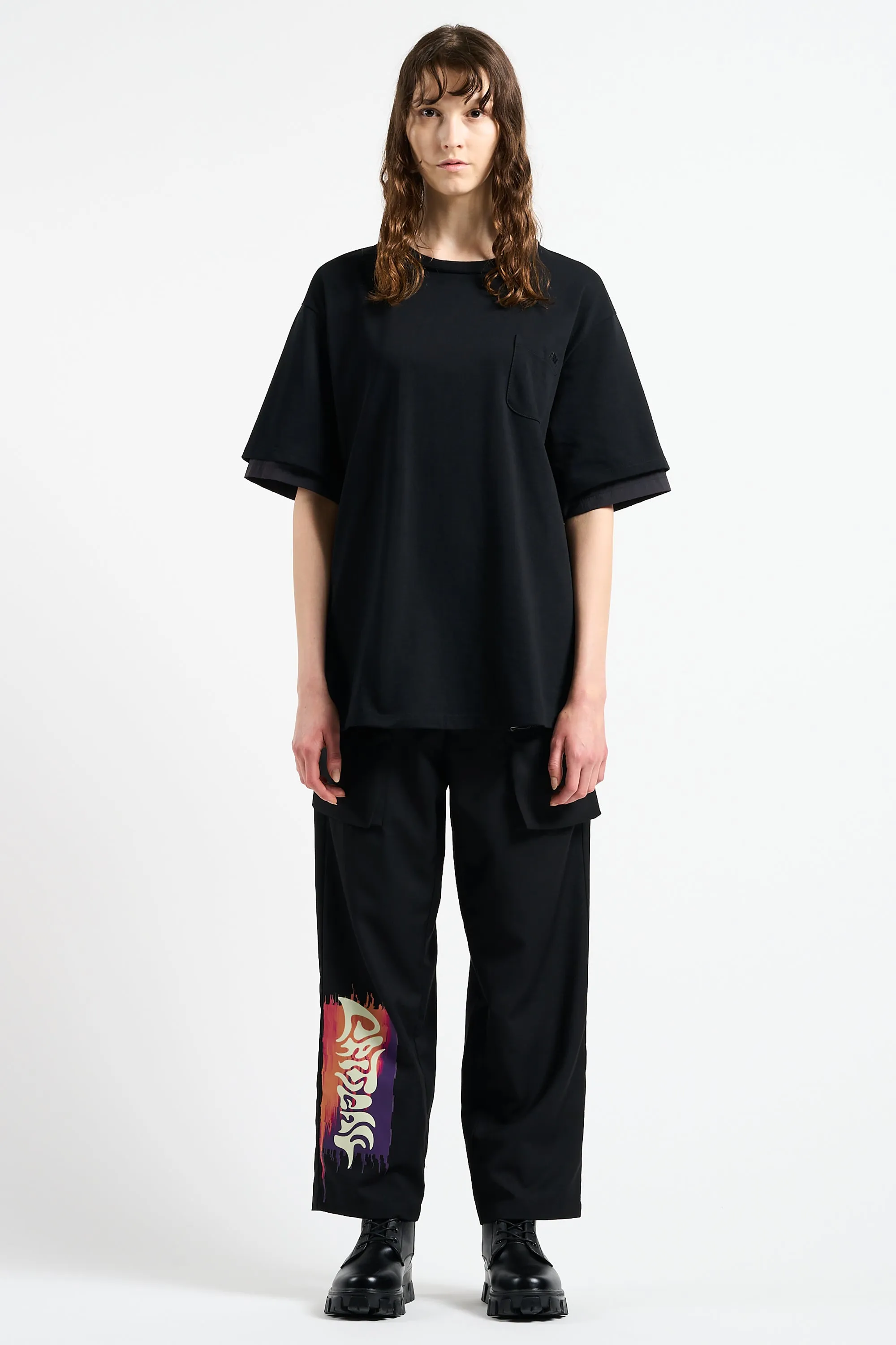 SHIRT LAYERED T-SHIRTS BLACK