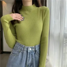 SOFT KNITTED HALF-TURTLENECK PULLOVERS( BUY 3 GET 1 FREE,BUY 6 GET 2 FREE,BUY 10 GET 4 FREE)