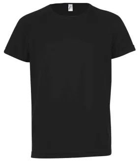 SOL'S Kids Sporty T-Shirt | Black