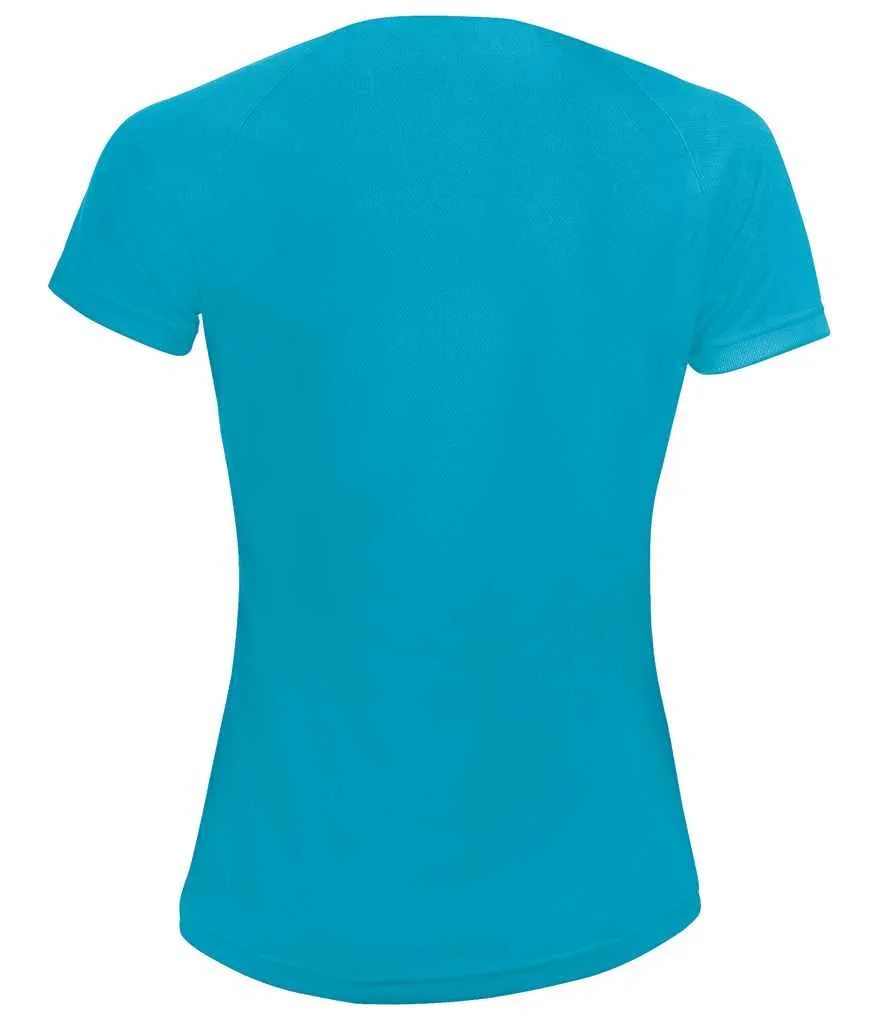 SOL'S Ladies Sporty Performance T-Shirt | Aqua