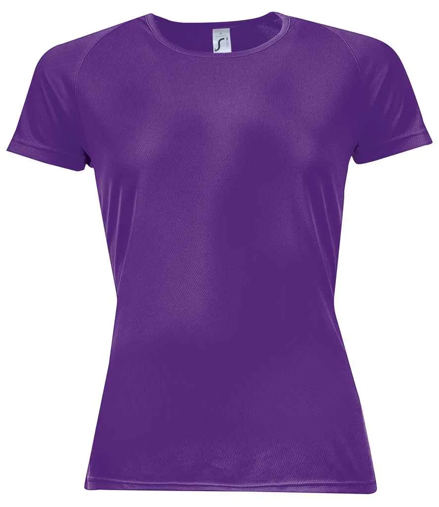 SOL'S Ladies Sporty Performance T-Shirt | Dark Purple