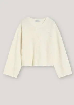 SOSUE Rip Round Neck Pullover