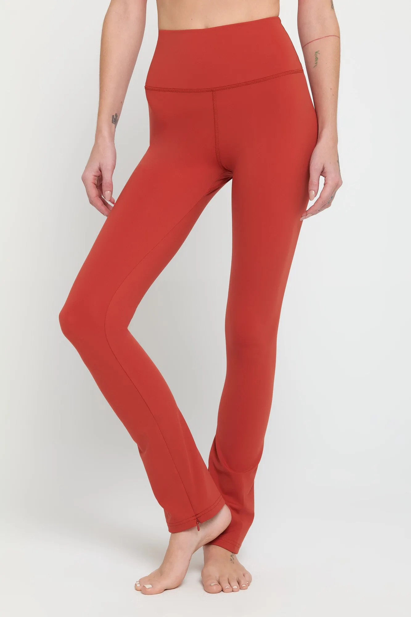 Spiritual Gangster Vivienne Zip Pant - Red Stone