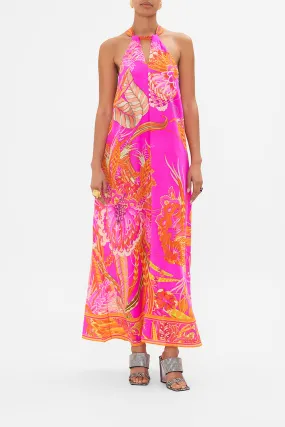 SPLIT NECK TIE BACK DRESS A HEART THAT FLUTTERS
