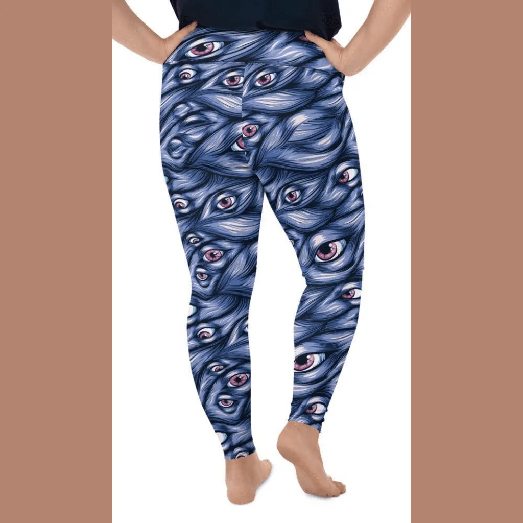 Spooky Eyes Plus Size Leggings