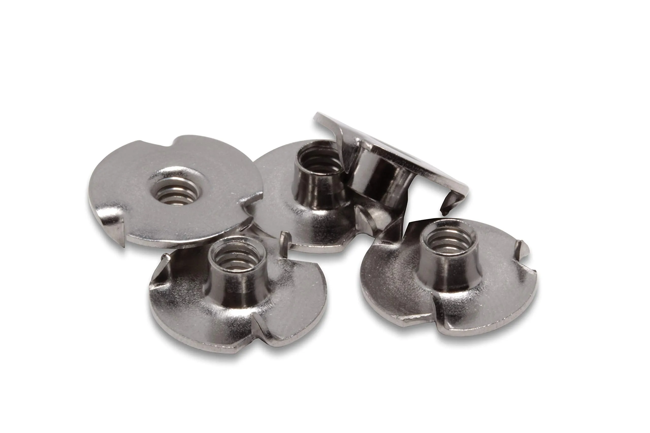Stainless T-Nuts, 10-24" Inch, (25 Pack), Threaded Insert, Choose Size/Quantity, by Bolt