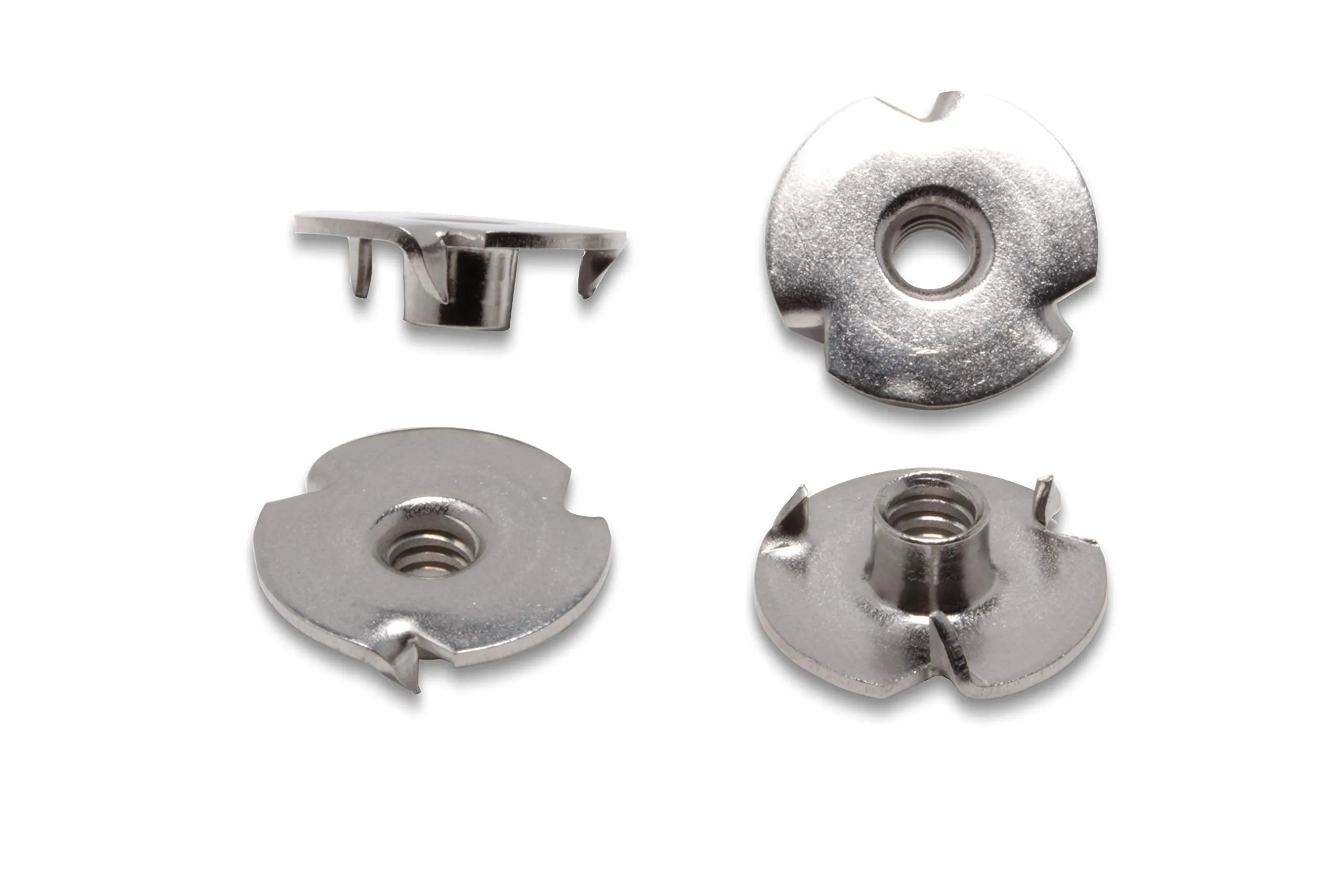 Stainless T-Nuts, 10-24" Inch, (25 Pack), Threaded Insert, Choose Size/Quantity, by Bolt