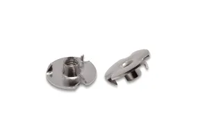 Stainless T-Nuts, 10-24" Inch, (25 Pack), Threaded Insert, Choose Size/Quantity, by Bolt