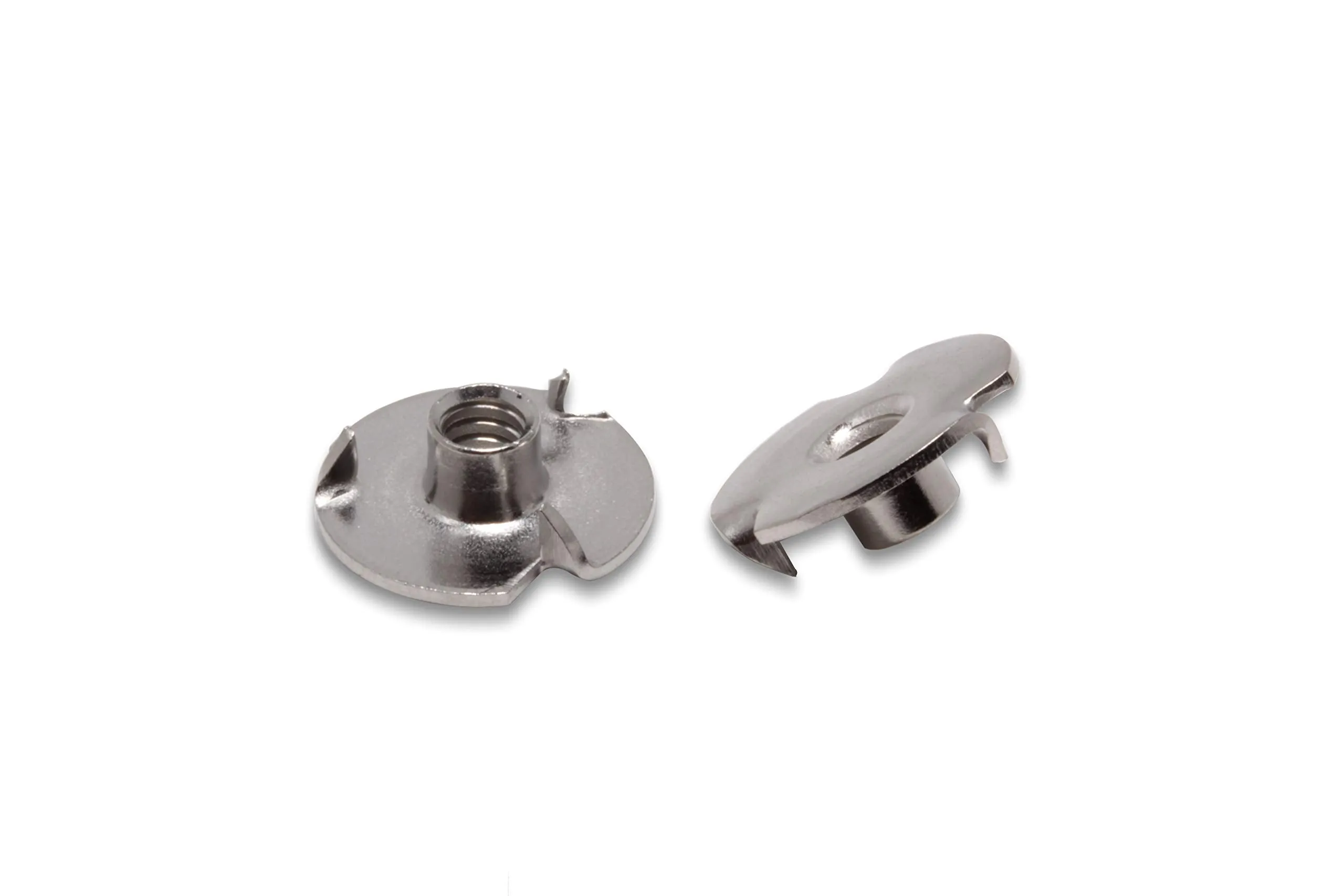 Stainless T-Nuts, 10-24" Inch, (25 Pack), Threaded Insert, Choose Size/Quantity, by Bolt