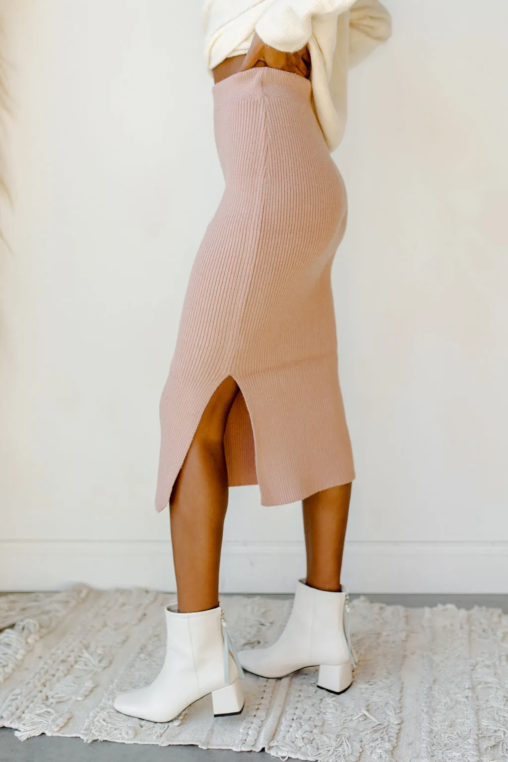standing strong midi skirt