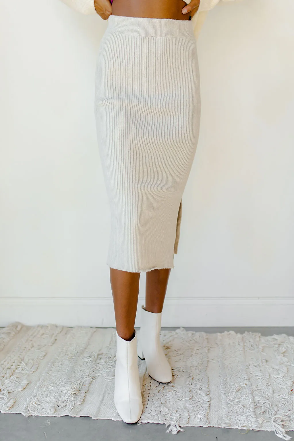 standing strong midi skirt