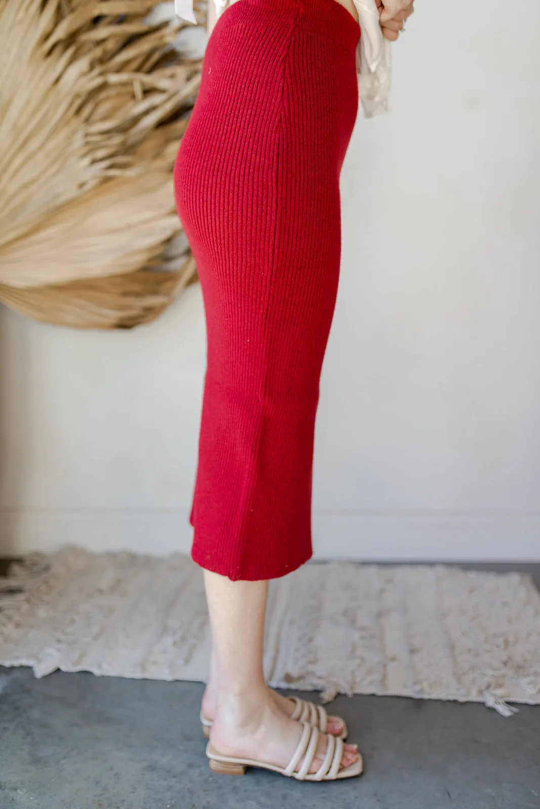 standing strong midi skirt