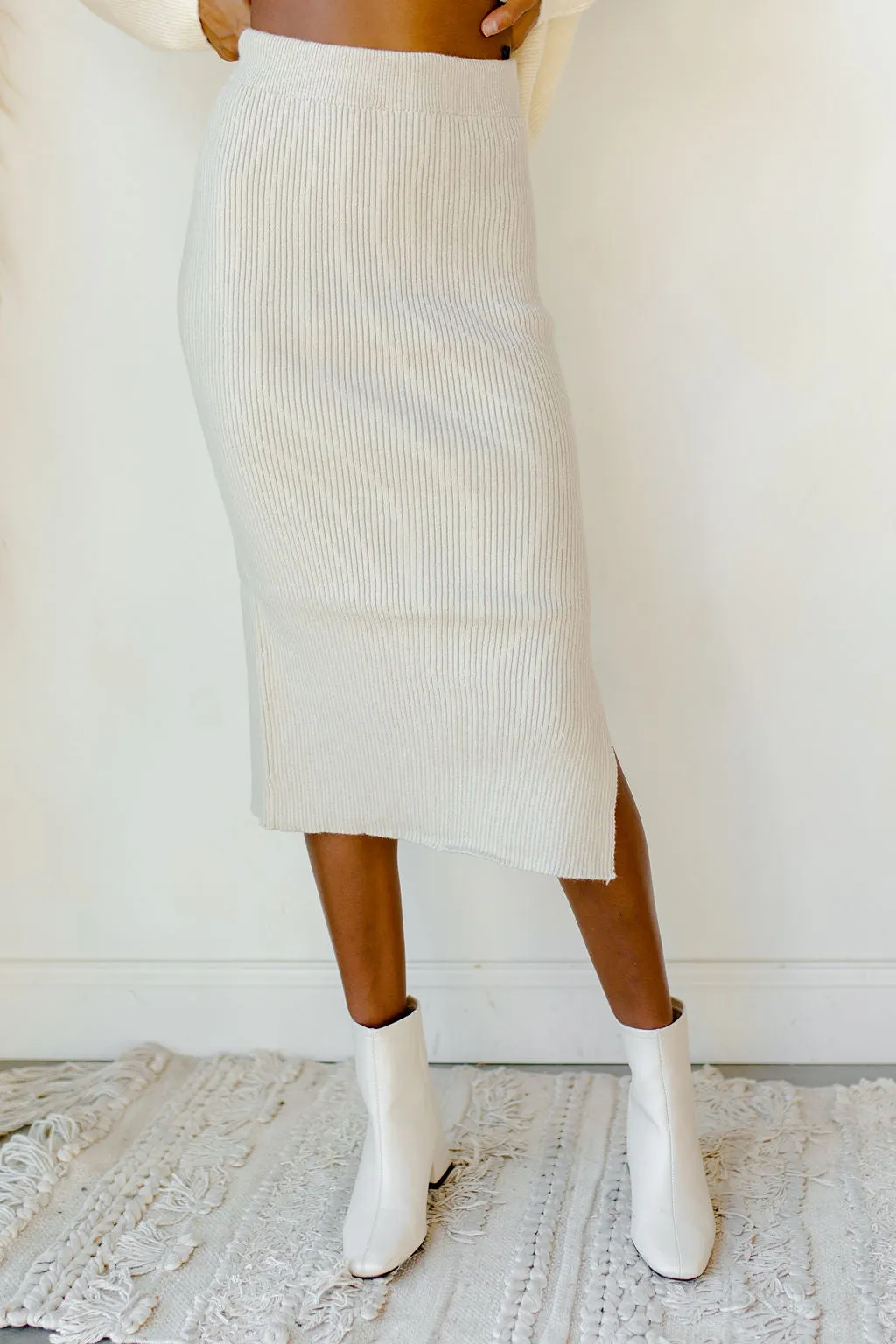 standing strong midi skirt
