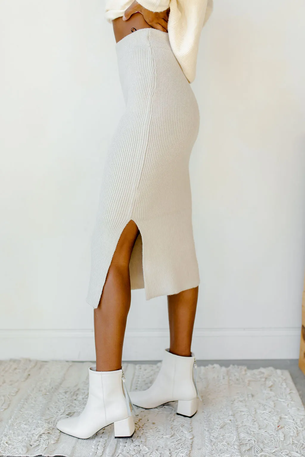 standing strong midi skirt