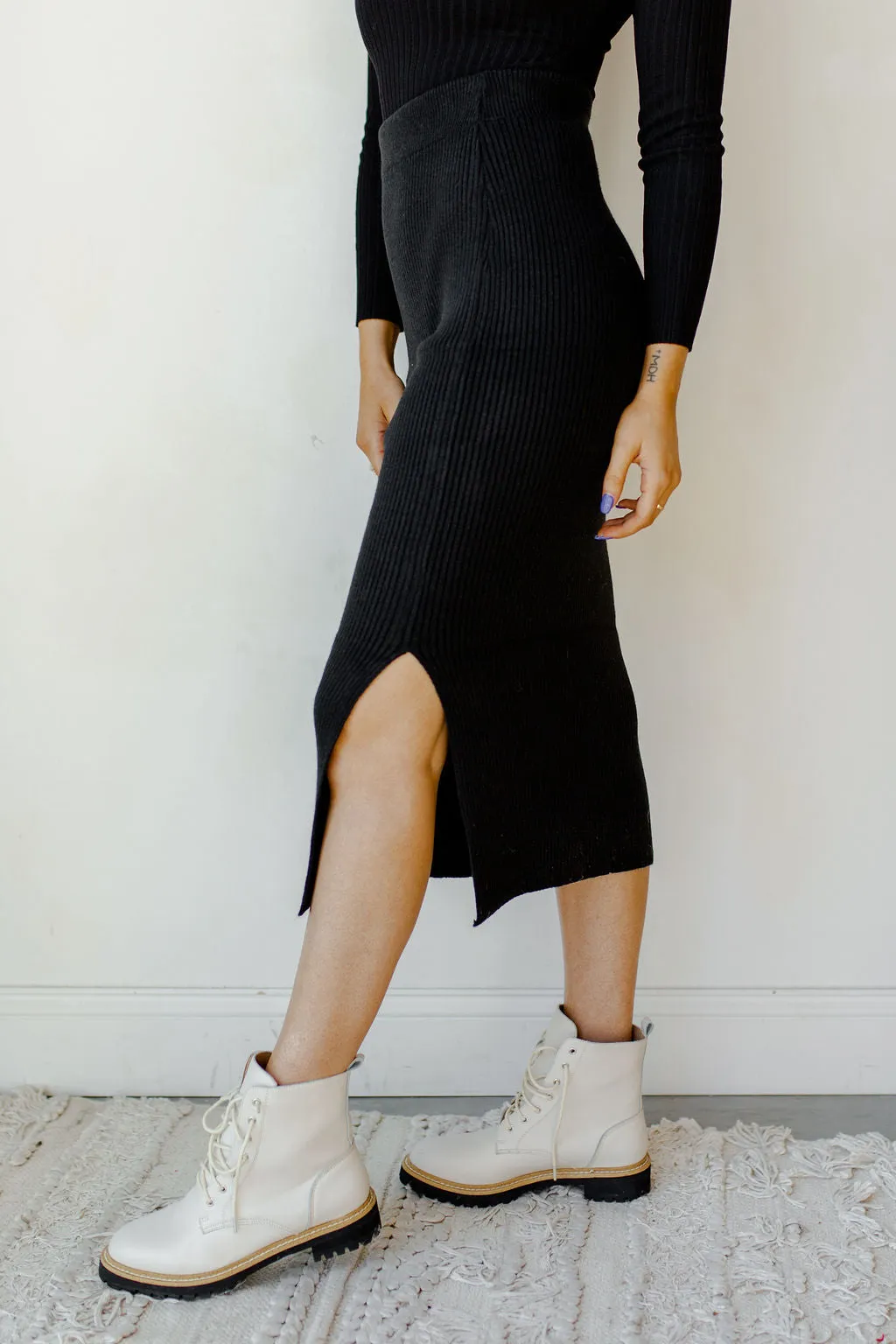 standing strong midi skirt