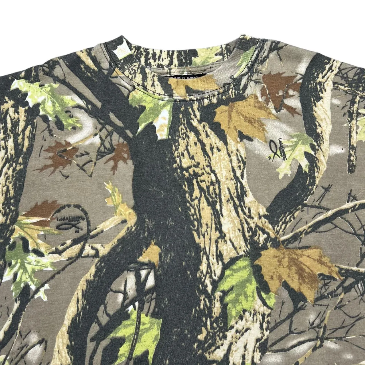 STORMKLOTH Hunting Fishing Woodlands Camouflage Camo Pattern Short Sleeve T-Shirt