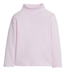 Striped Turtleneck - Light Pink