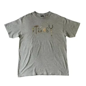 STUSSY METAL WORKS TEE  (L)