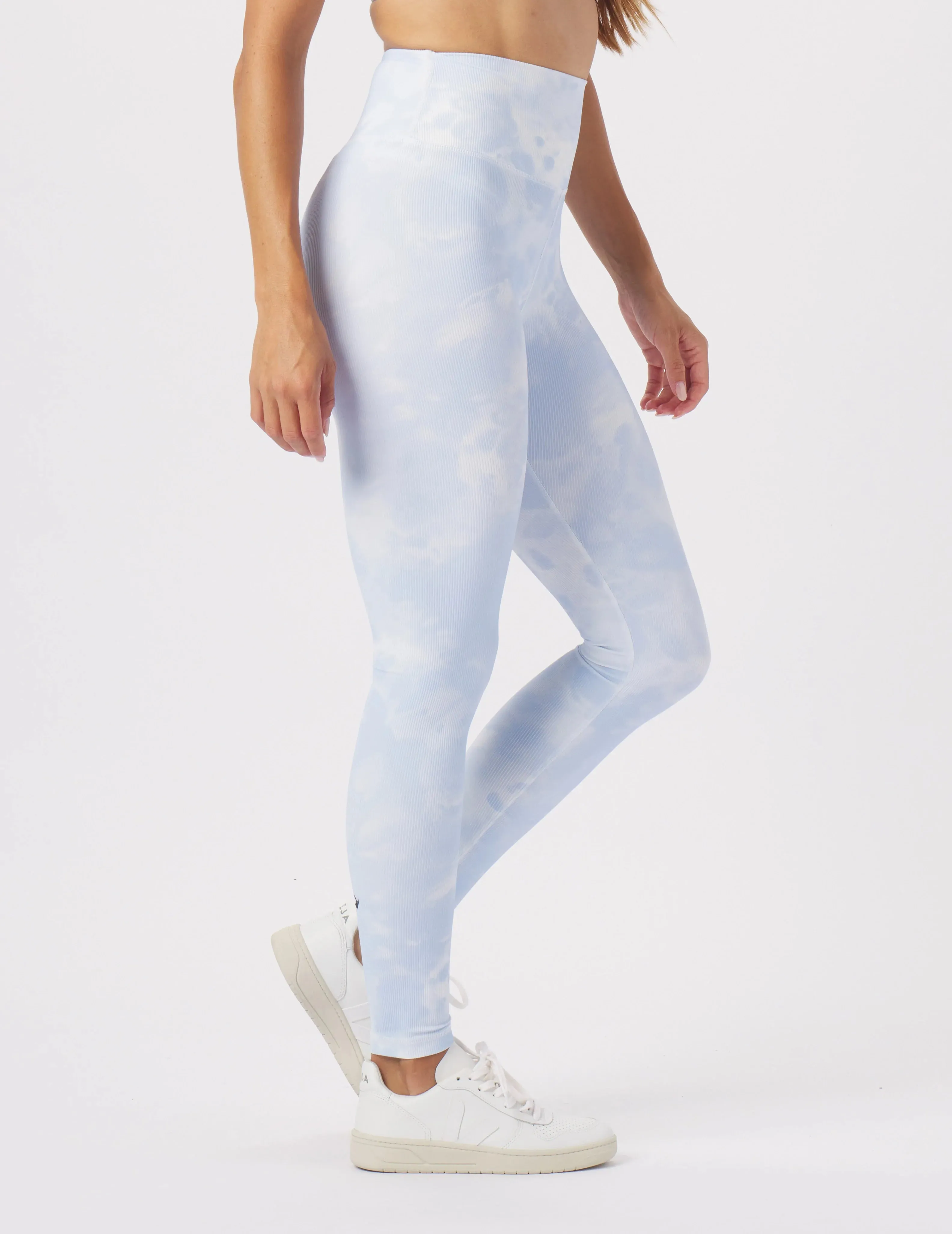 Sultry Legging: Ice Blue Lava Dye