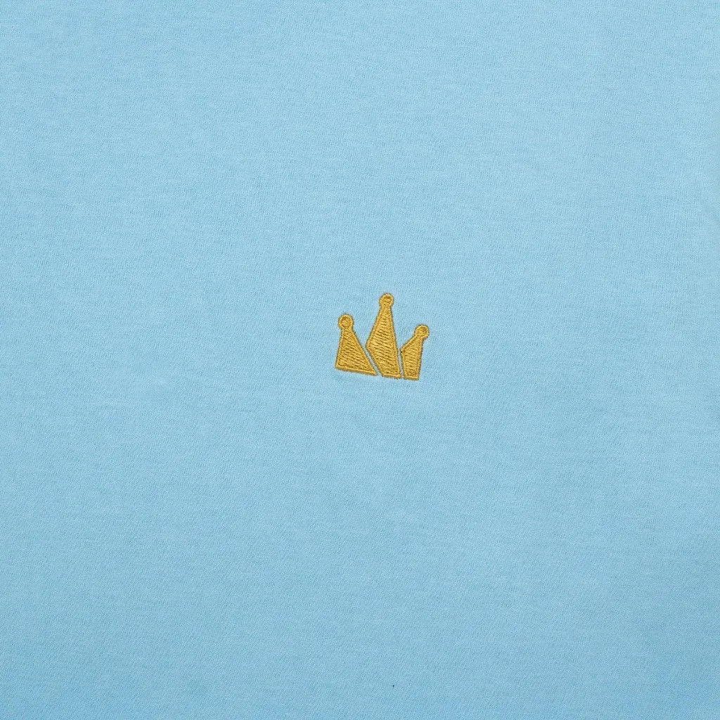 T-Shirt CROWN LOGO SS LIGHT BLUE
