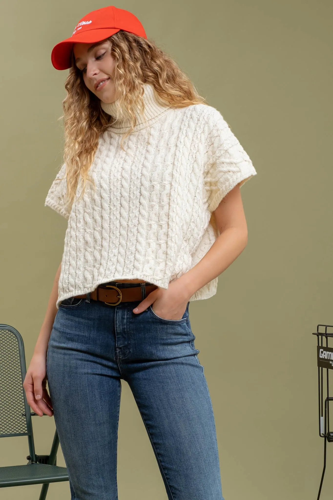 The Iliana Turtleneck Vest Top