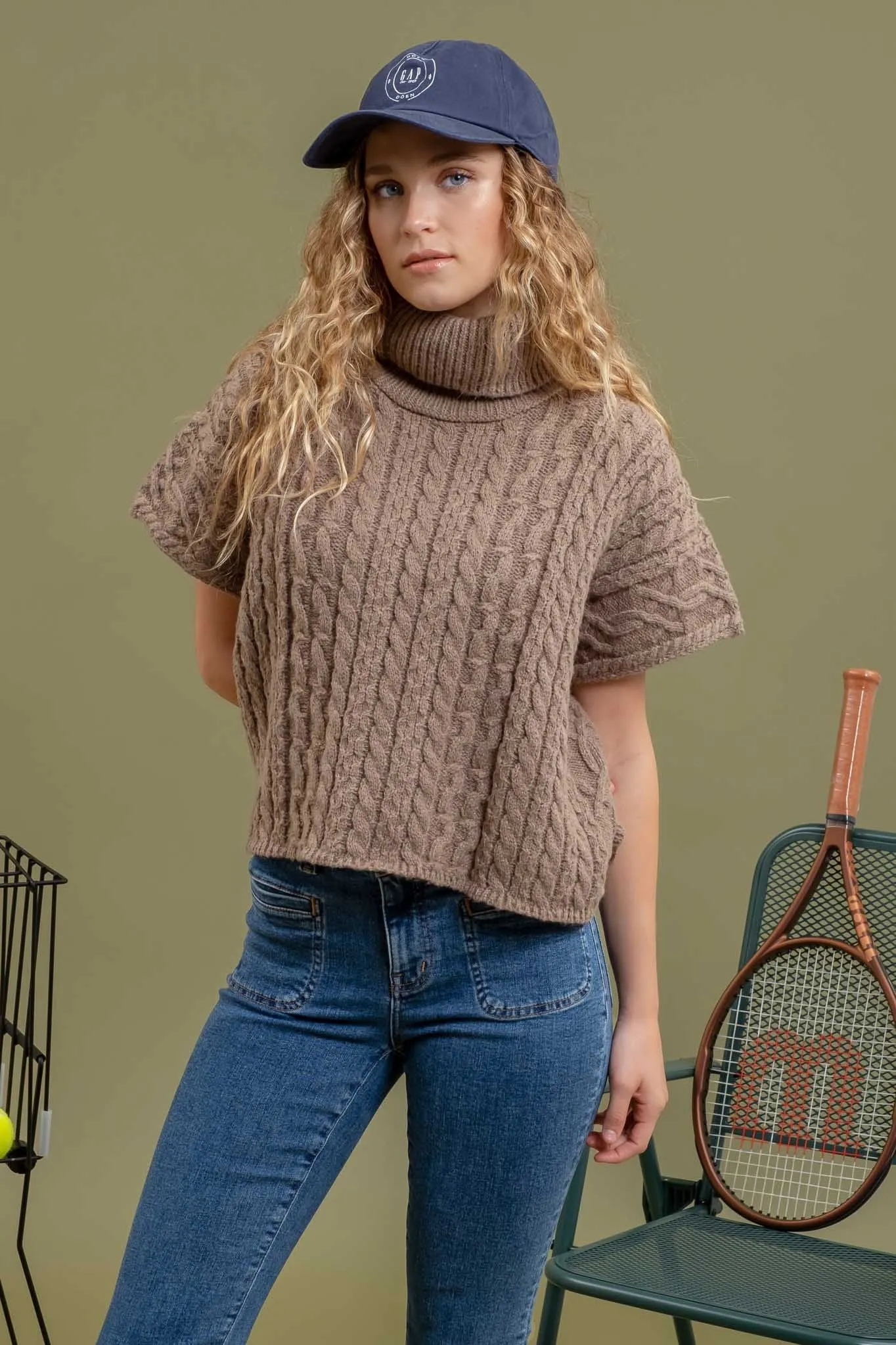 The Iliana Turtleneck Vest Top