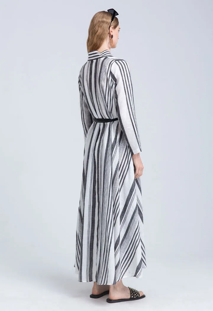 Thick Stripe Long Maxi Dress