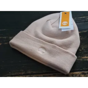 Timberland Cuff Light Pink Embraided Logo Beanie Hat Unisex OS