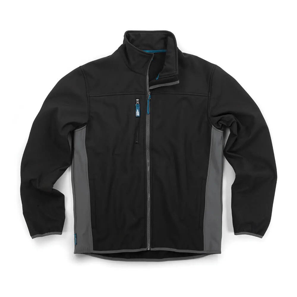 Tough Grit 2-Tone Fleece-Lined Water Resistant Breathable Softshell Jacket