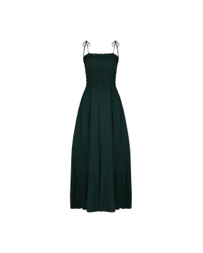 TUI SHIRRED DRESS EMERALD