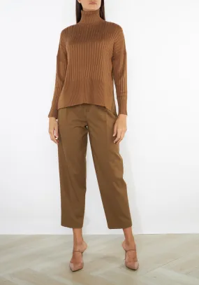 Twisted Rib Split Hem Sweater