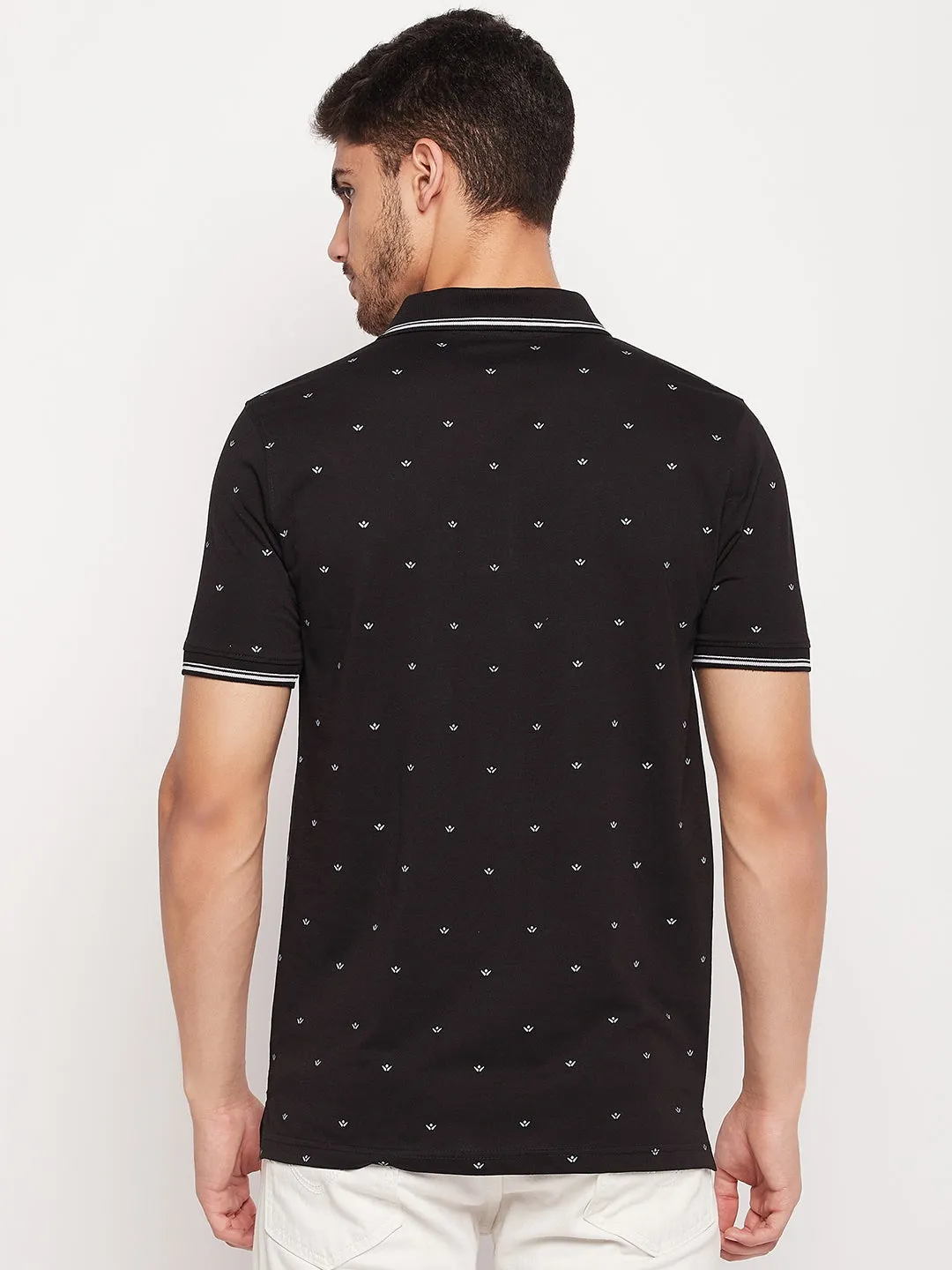 UNIBERRY Men's Printed Polo T-shirt