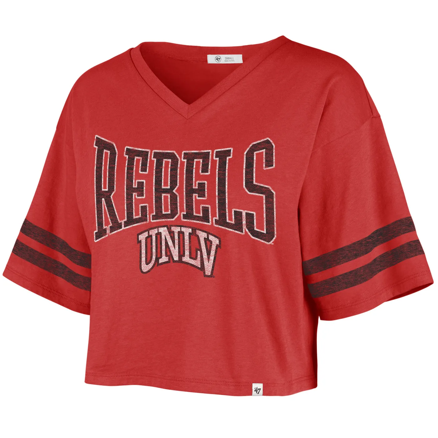 UNLV Women's Fanfare Sporty Cropped T-Shirt - Red
