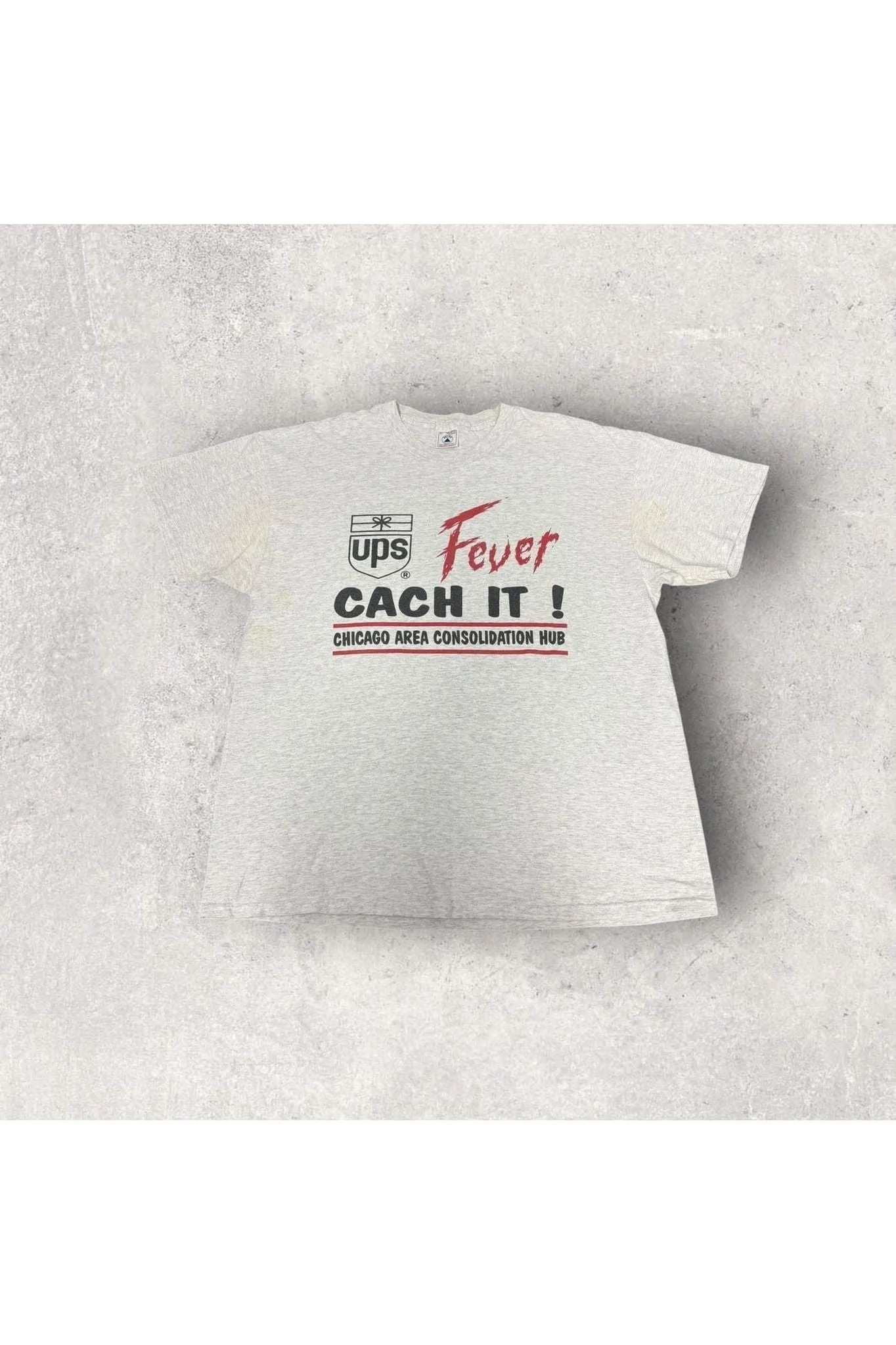Vintage Delta UPS Ever Catch It! Chicago Area Consolidation Hub Tee- XL
