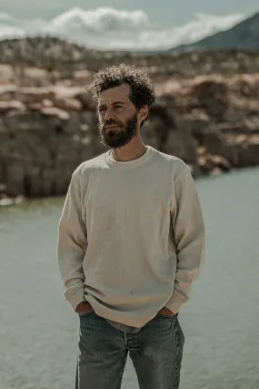 WAFFLE KNIT THERMAL CREW