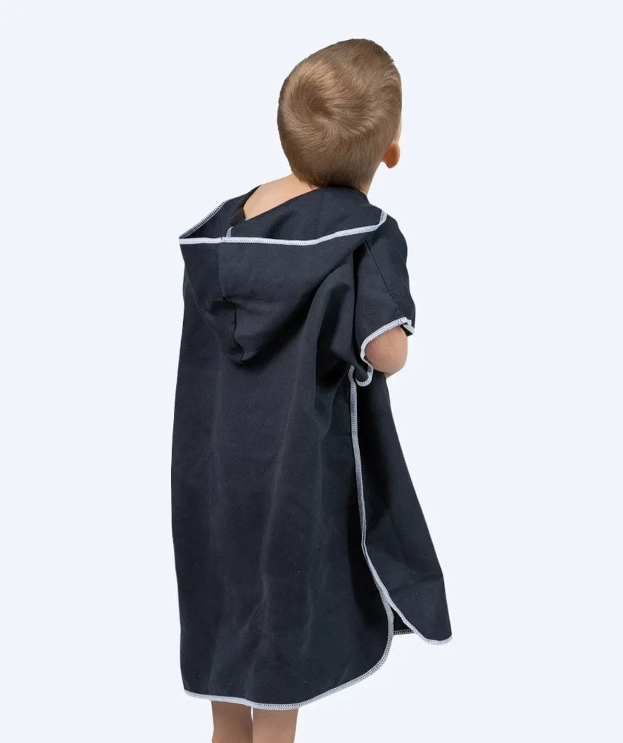 Watery badeponcho til børn - Microfiber - Sort